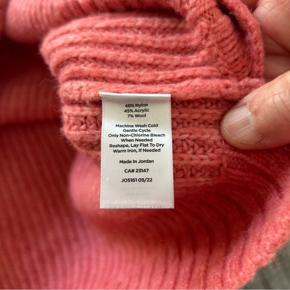 Talbots Shaker Stitch Shawl Collar Pullover. Size Large. - Picture 10 of 10